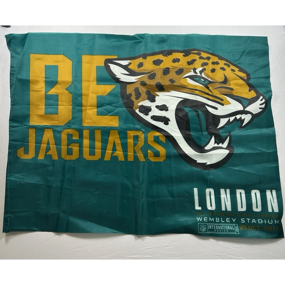 NFL Jaguars Game Day Flag International London Game 2015 Wembley Stadium 18X24